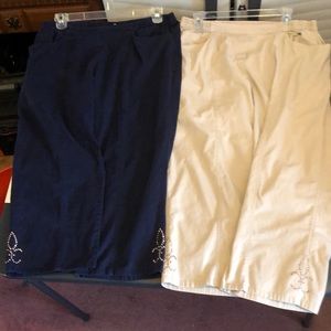 Cathy Daniels Ankle Pants, XL, Both pr. $15.